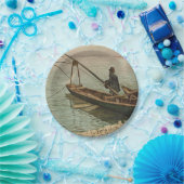 The Fisherman (door Max Kurzweil) Papieren Bordje (Feest)