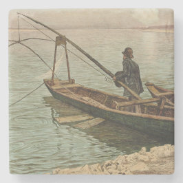 The Fisherman (door Max Kurzweil) Stenen Onderzetter