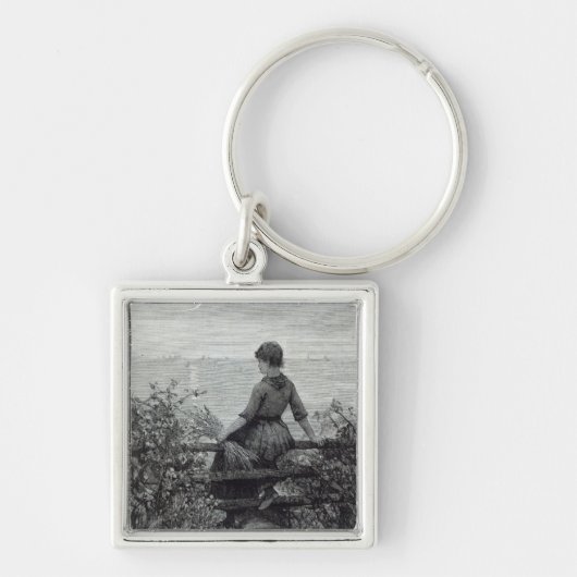 The Fisher's Lass, from 'Leisure Hour', 1888 Sleutelhanger (Voorkant)