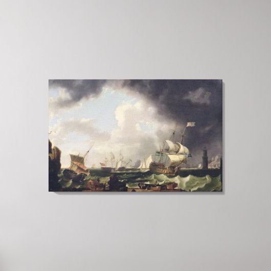 The Fishery, c.1764 (olie op canvas) Canvas Afdruk (Voorkant)