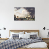 The Fishery, c.1764 (olie op canvas) Canvas Afdruk (Insitu (Slaapkamer))