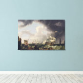 The Fishery, c.1764 (olie op canvas) Canvas Afdruk (Insitu (Houten vloer))