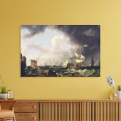 The Fishery, c.1764 (olie op canvas) Canvas Afdruk (Insitu (Woonkamer))