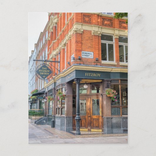 The Fitzroy Tavern, Fitzrovia, London UK Briefkaar Briefkaart (Voorkant)