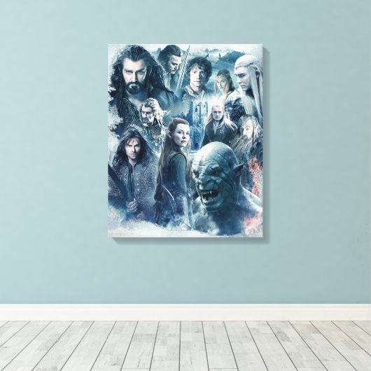The Five Armies Character Graphic Canvas Afdruk (Insitu (Houten vloer))