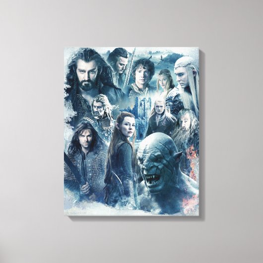 The Five Armies Character Graphic Canvas Afdruk (Voorkant)