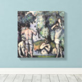 The Five Bathers, c.1875-77 Canvas Afdruk (Insitu (Houten vloer))