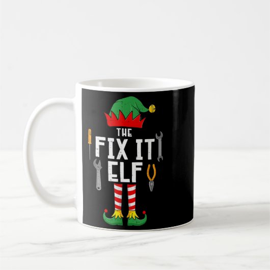 The Fix It Elf Christmas Family Matching Xmas Grou Koffiemok (Links)