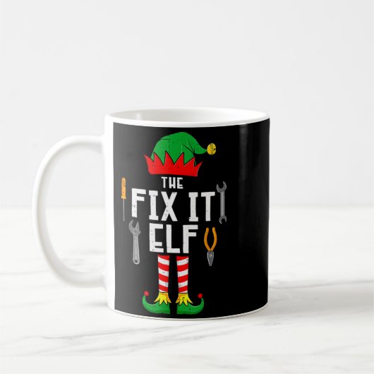 The Fix It Elf Christmas Family Matching Xmas Grou Koffiemok (Links)