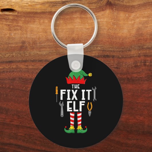 The Fix It Elf Christmas Family Matching Xmas Grou Sleutelhanger (Voorkant)