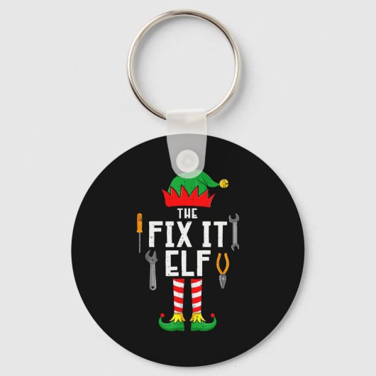 The Fix It Elf Christmas Family Matching Xmas Grou Sleutelhanger (Voorkant)
