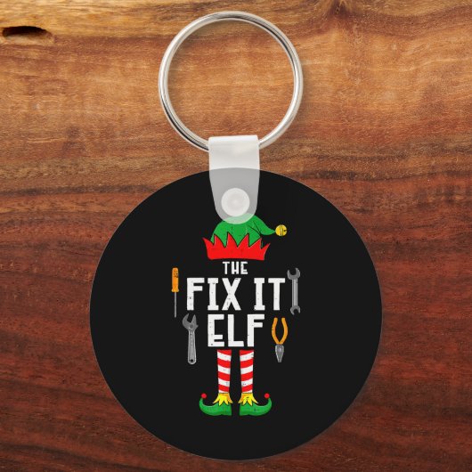 The Fix It Elf Christmas Family Matching Xmas Grou Sleutelhanger (Voorkant)