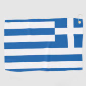 The flag of Greece  Golfhanddoek (Horizontaal)
