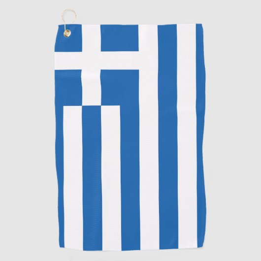 The flag of Greece  Golfhanddoek (Voorkant)