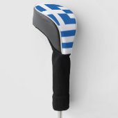 The flag of Greece  Golfheadcover (Schuin)