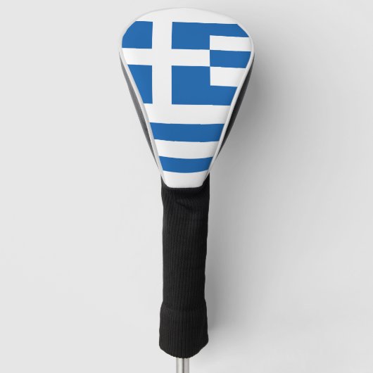 The flag of Greece  Golfheadcover (Voorkant)