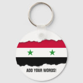 The Flag of Syria Sleutelhanger (Voorkant)