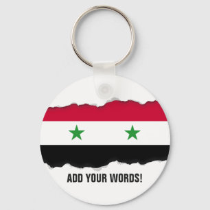 The Flag of Syria Sleutelhanger