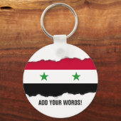 The Flag of Syria Sleutelhanger (Voorkant)