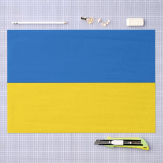 The Flag of Ukraine Tissuepapier (Craft)