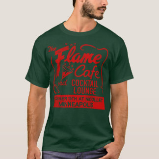 The Flame Cafe en Cocktail Lounge Retro Defunct M T-shirt