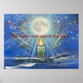 the flame that lights the moon poster (Voorkant)