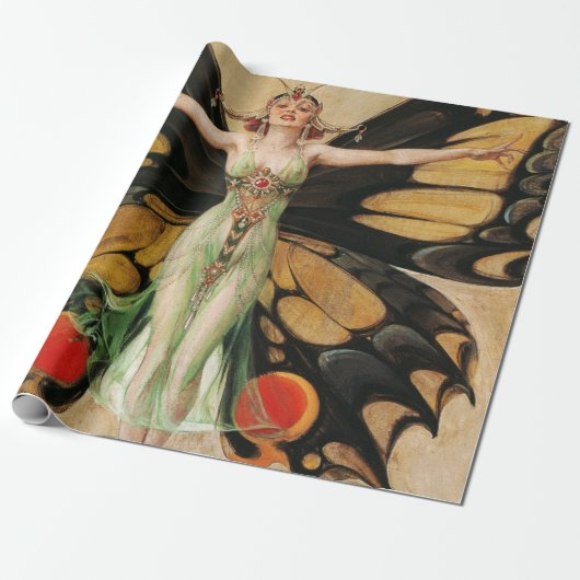 The Flapper, 1922, door Joseph Christelijk Leyende Cadeaupapier (Uitgerold)