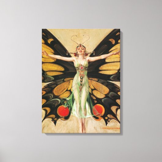 The Flapper, 1922, door Joseph Christelijk Leyende Canvas Afdruk (Voorkant)