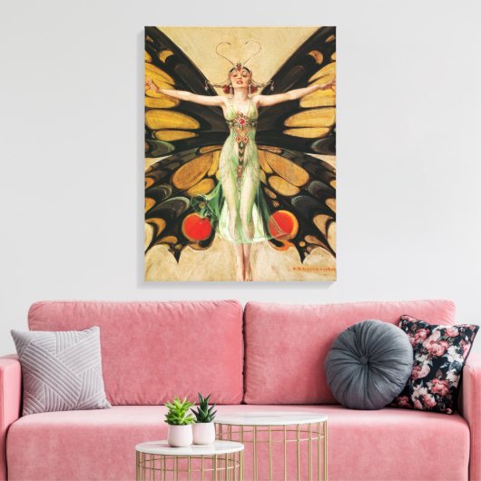 The Flapper, 1922, door Joseph Christelijk Leyende Canvas Afdruk (Insitu (Woonkamer))