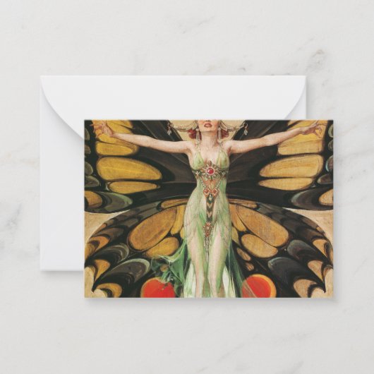 The Flapper, 1922, door Joseph Christelijk Leyende Notitiekaartje (Voorkant)