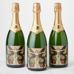 The Flapper, 1922, door Joseph Christelijk Leyende Sparkling Wijnetiket