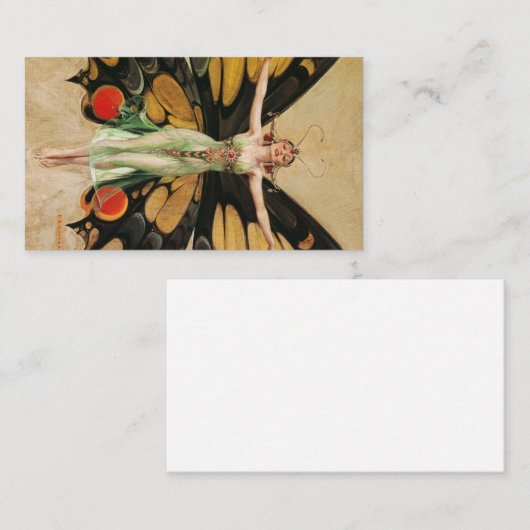 The Flapper, 1922, door Joseph Christelijk Leyende Visitekaartje (Voorkant / Achterkant)