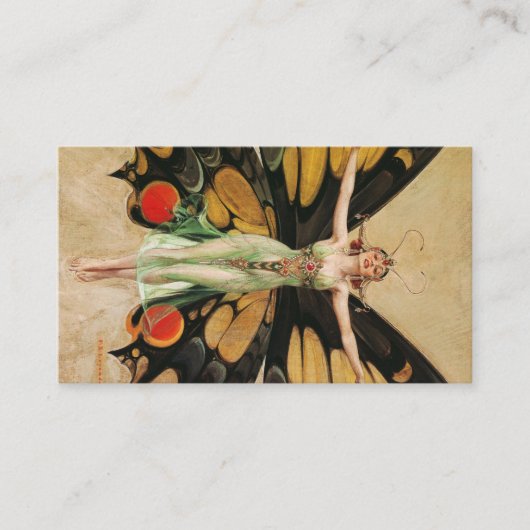 The Flapper, 1922, door Joseph Christelijk Leyende Visitekaartje (Voorkant)