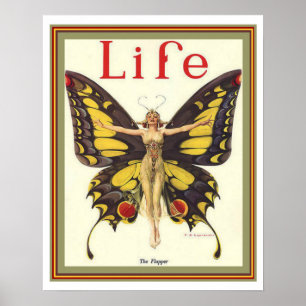 "The Flapper" Art Deco Life Hoesje 16 x 20 Poster