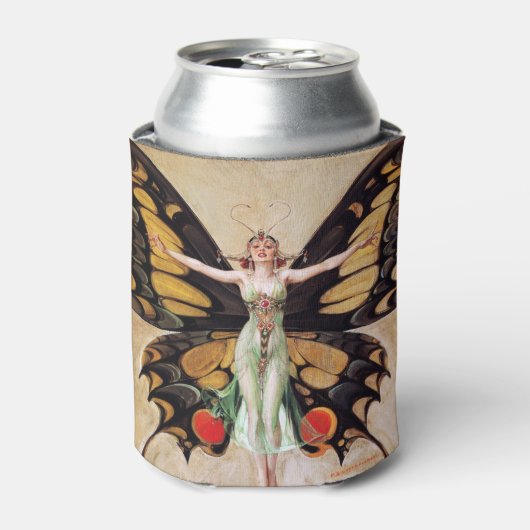 The Flapper Girl's Metamorphosis to Butterfly 1922 Blikjeskoeler (Blikje Voorkant)
