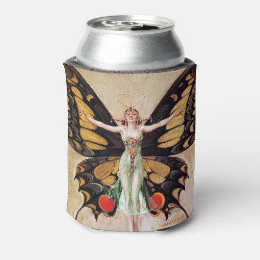 The Flapper Girl's Metamorphosis to Butterfly 1922 Blikjeskoeler (Blikje Achterkant)