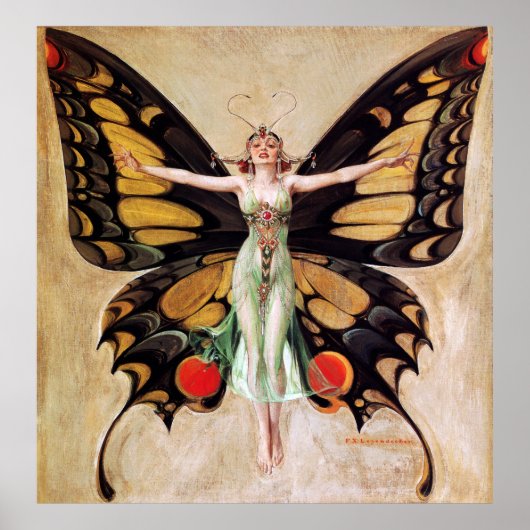 The Flapper Girl's Metamorphosis to Butterfly 1922 Poster (Voorkant)