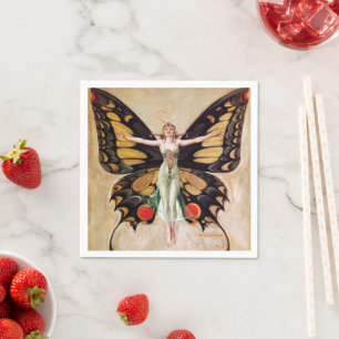 The Flapper Girl's Metamorphosis to Butterfly 1922 Servet