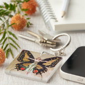 The Flapper Girl's Metamorphosis to Butterfly 1922 Sleutelhanger (Voorkant Rechts)