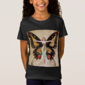 The Flapper Girl's Metamorphosis to Butterfly 1922 T-shirt (Voorkant)