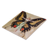 The Flapper Girl's Metamorphosis to Butterfly 1922 Tegeltje (Zijkant)
