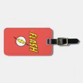 The Flash Naam & Bliksemschicht Logo Bagagelabel (Voorkant horizontaal)