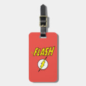 The Flash Naam & Bliksemschicht Logo Bagagelabel (Voorkant verticaal)