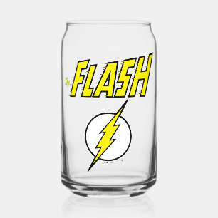 The Flash Naam & Bliksemschicht Logo Blikvorm Glas