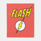 The Flash Naam & Bliksemschicht Logo Fleece Deken (Voorkant)