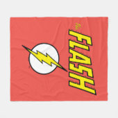 The Flash Naam & Bliksemschicht Logo Fleece Deken (Voorkant (Horizontaal))