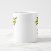 The Flash Naam & Bliksemschicht Logo Grote Koffiekop (Voorkant)