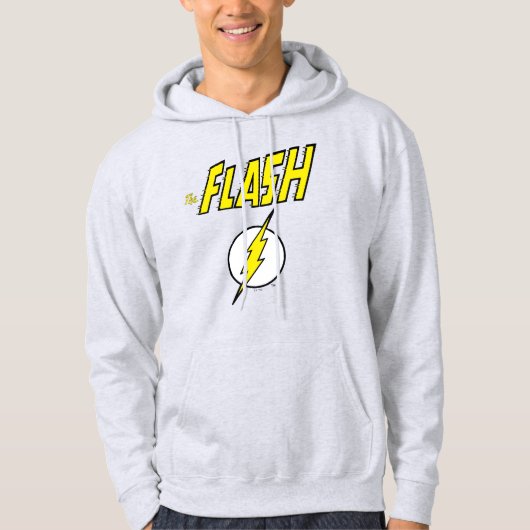 The Flash Naam & Bliksemschicht Logo Hoodie (Voorkant)