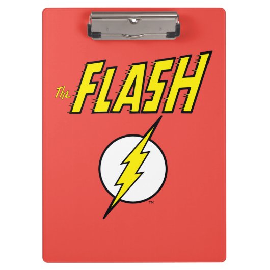 The Flash Naam & Bliksemschicht Logo Klembord (Voorkant)