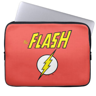 The Flash Naam & Bliksemschicht Logo Laptop Sleeve